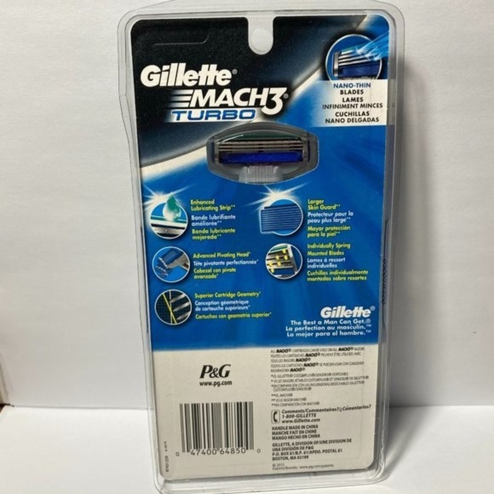 Gillette Mach 3 Turbo Men's Razor - Picture 7 of 16